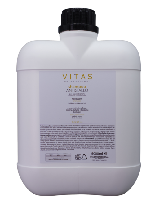 Shampoo Antigiallo VITAORGANICA 5000ml